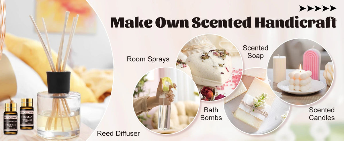 MAYJAM Fragrance Oil Set for Diffusers, Candle and Soap Making