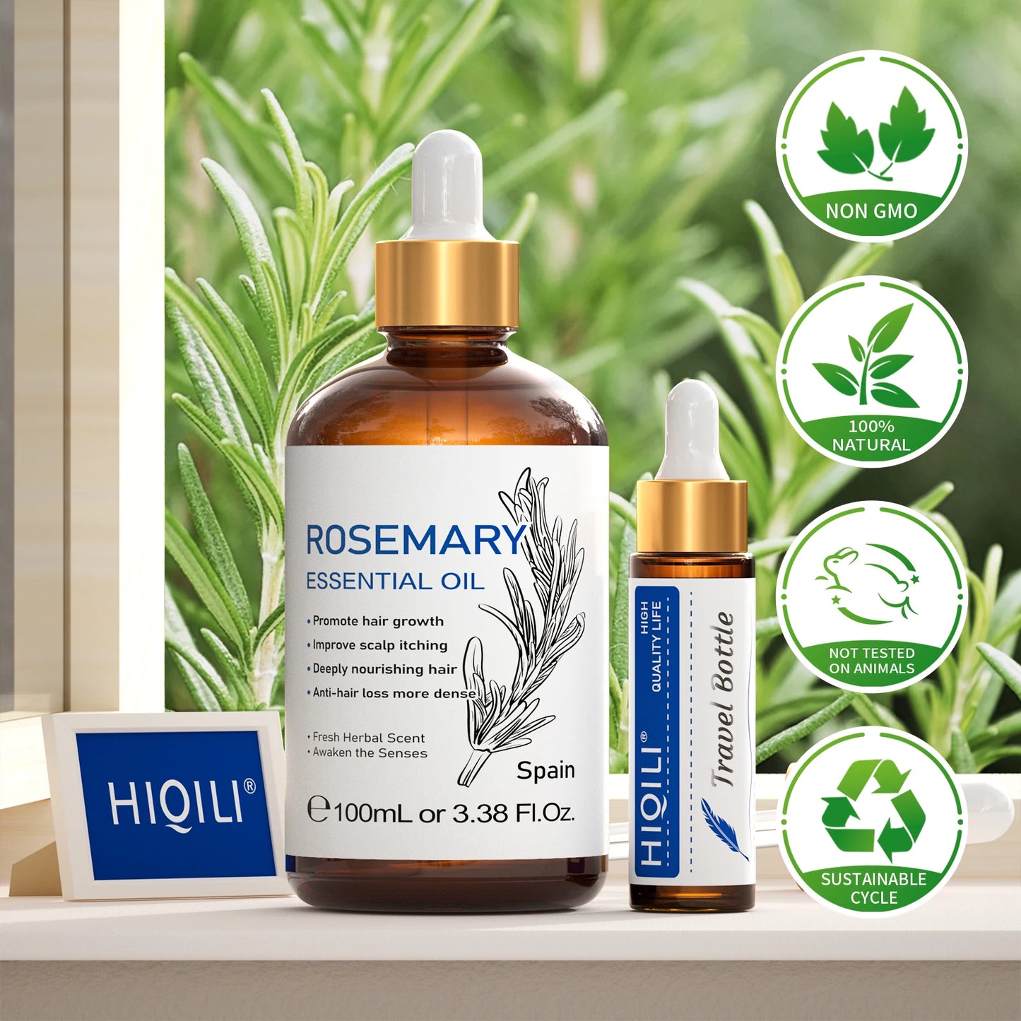Hiqili Lemon Eucalyptus Essential Oil Pure Aromatherapy Diffuser Blend