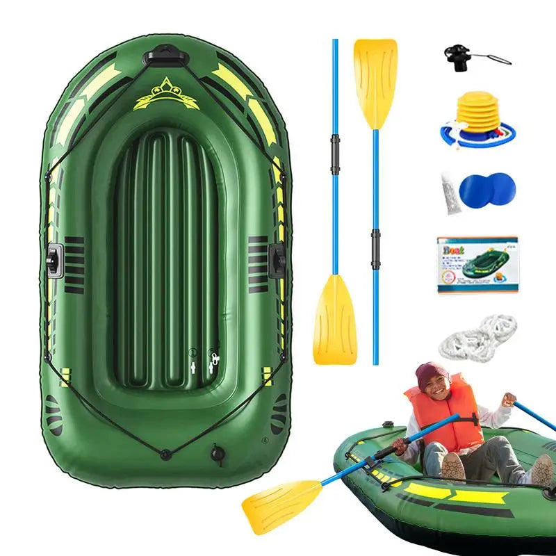 Portable Inflatable Fishing Kayak And Raft With Oars Pump