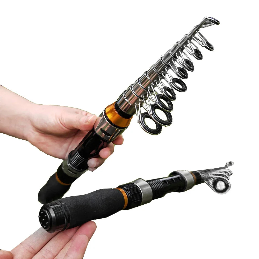 Portable Telescopic Spinning Fishing Rod For Carp And Beach