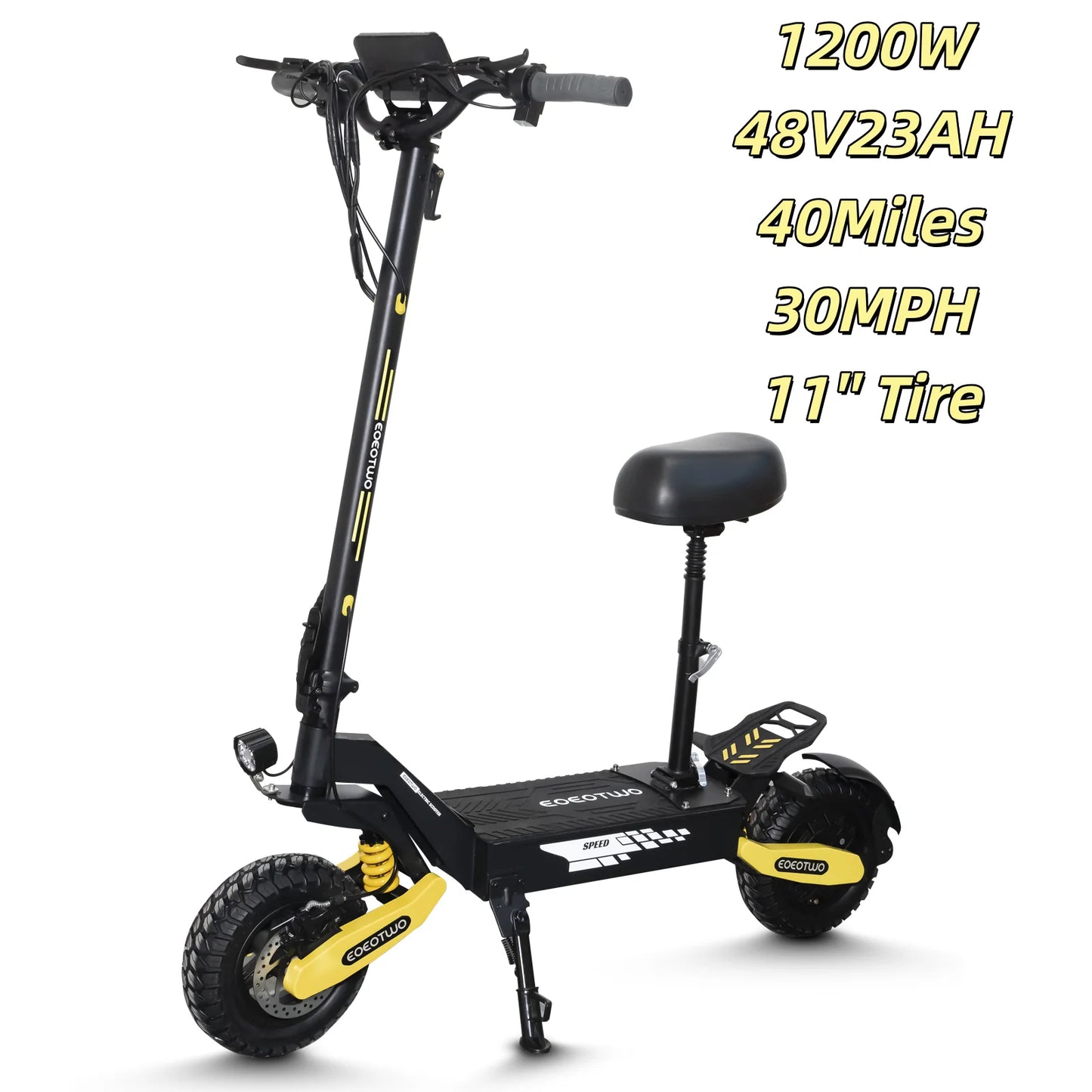 Eoeotwo 1200W Off Road Foldable Electric Scooter For Adults