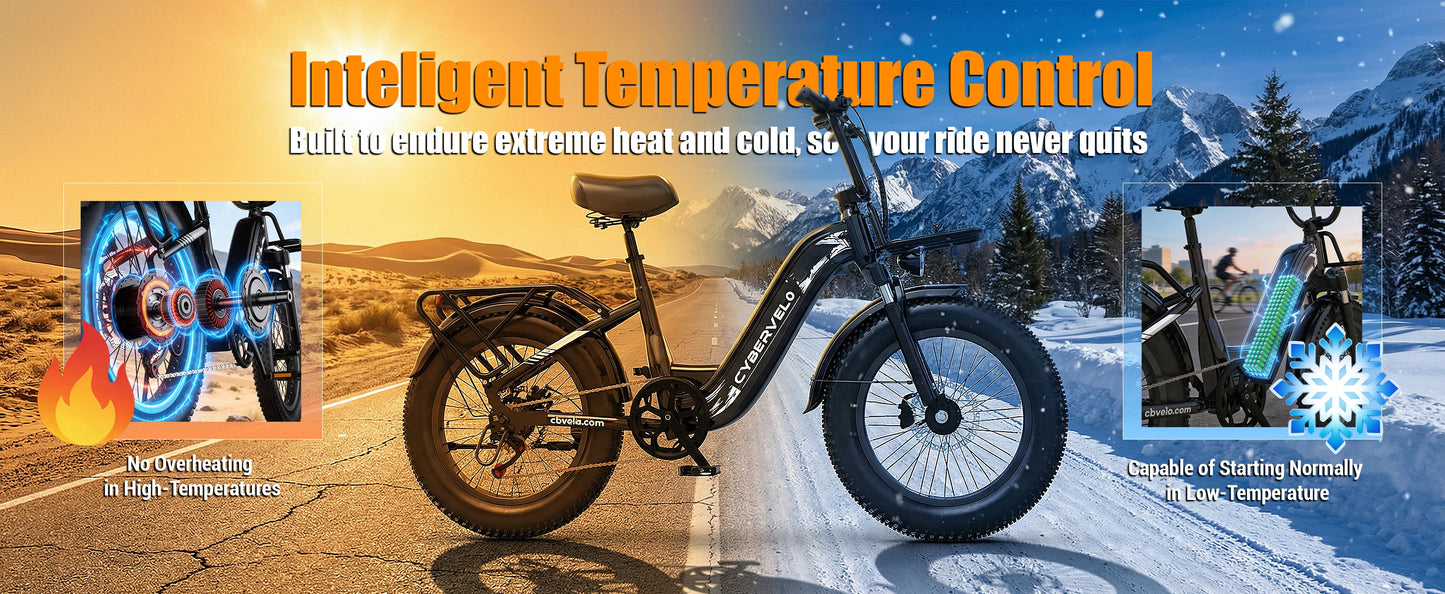 Cybervelo 1500W Electric Commuter Bike With Extended Range Battery