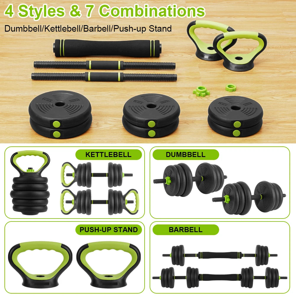 TWISTER.CK Adjustable Dumbbells 4-In-1 Home Gym Set For Home Fitness