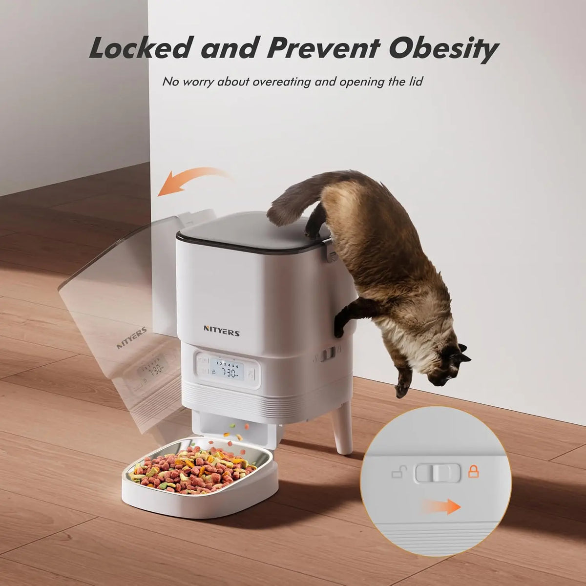 Nityers Smart WiFi Automatic Pet Feeder With App Control
