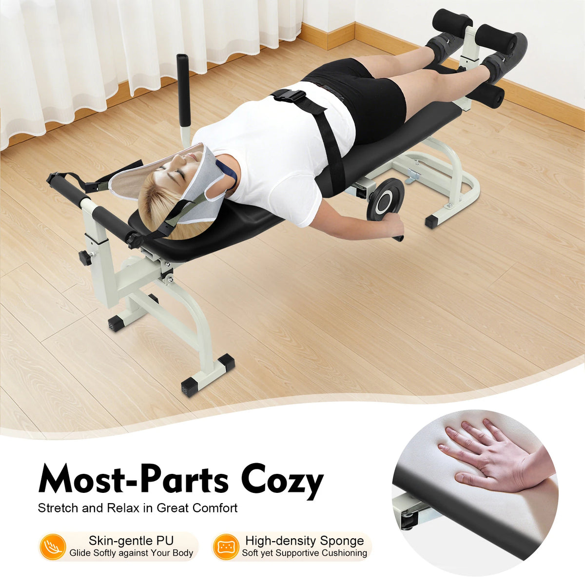 Adjustable Cervical Lumbar Traction Bed For Neck And Back Stretching