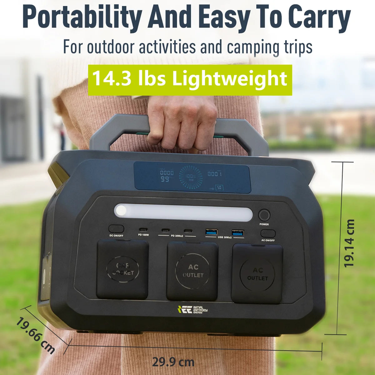 Oscal 800W Portable Power Station Featuring 512Wh LiFePO4 Battery