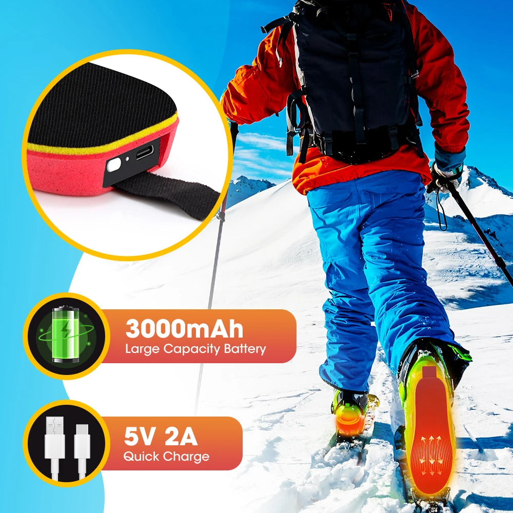Rechargeable App Controlled Heated Insoles with Dual Temperature Control