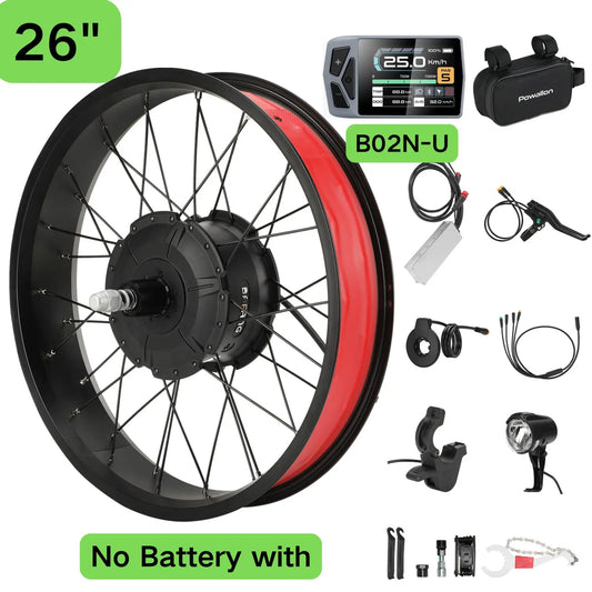 BAFANG 750W Fat Tire Ebike Rear Hub Motor Conversion Kit