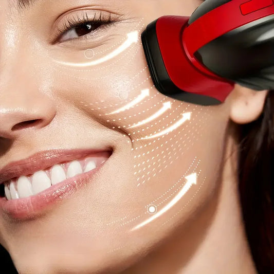 Women's Special V-Face Beauty Instrument, Professional Home SPA Skincare Device, Colored Light and Warm Mode, Rechargeable Facia