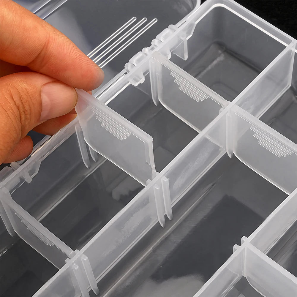 Portable Fishing Tackle Box Kit With Pliers And Lures Storage