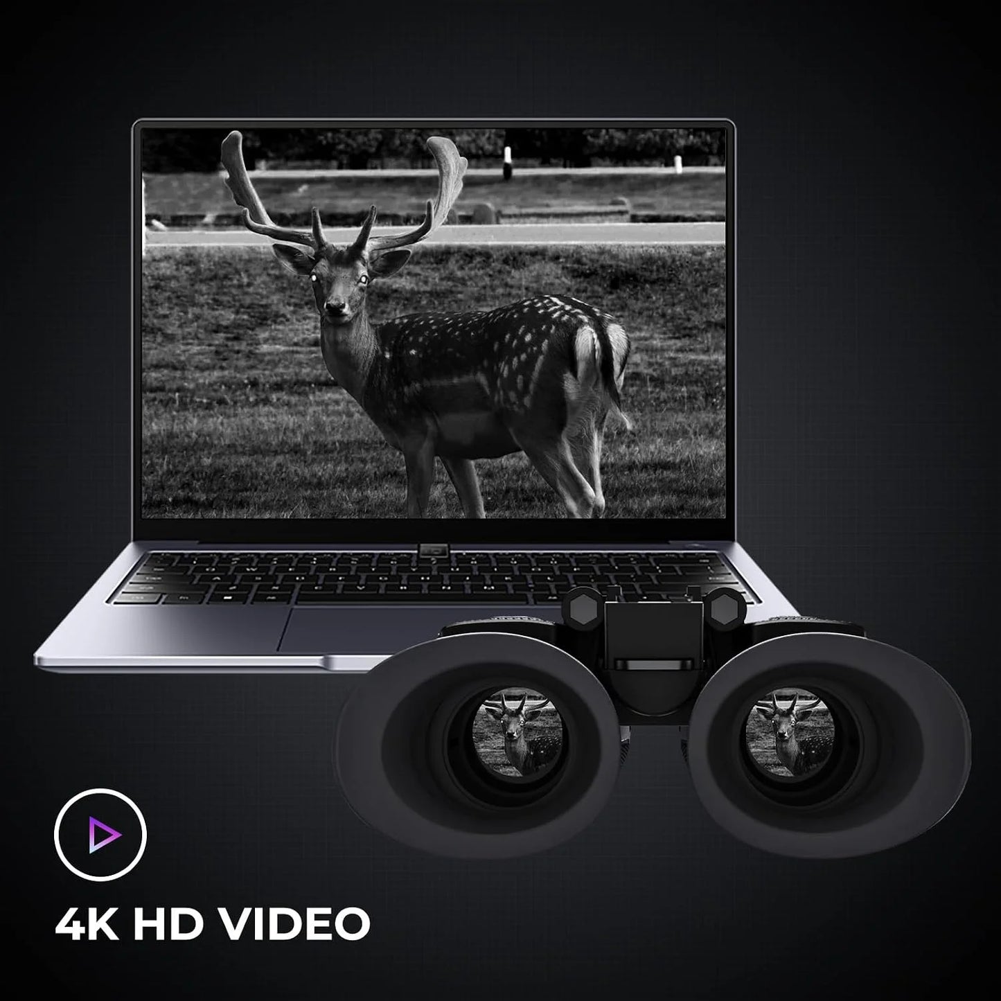 GOYOJO 4K Night Vision Binoculars With 8X Digital Zoom