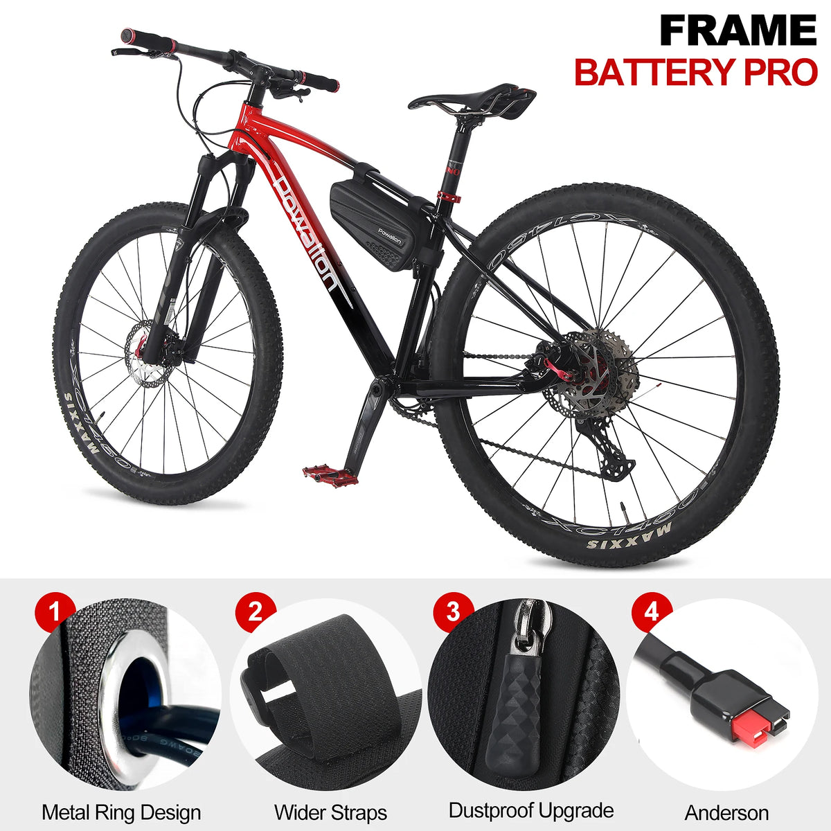 Electric Bike Triangle Battery With Waterproof Hard Case