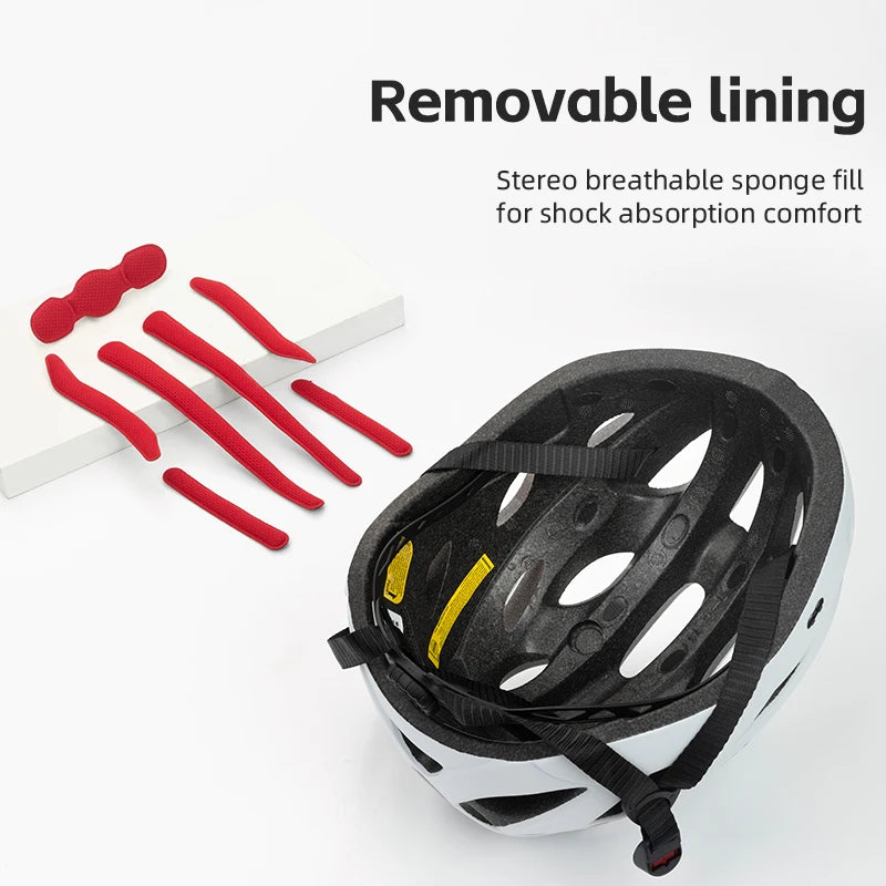 Rockbros Lightweight Cycling Helmet With Goggles For Road And Mountain