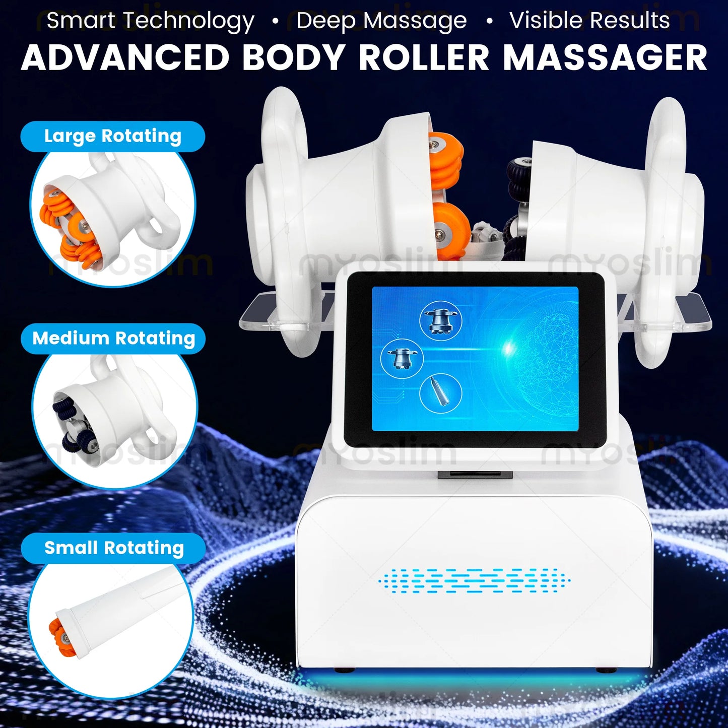 MYOSLIM 360 Degree Rotation Body Contouring Roller Massager