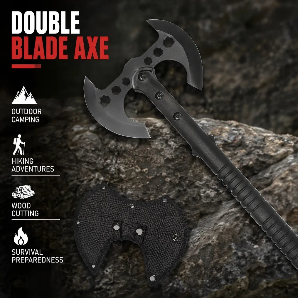 Versatile Double Edged Tactical Axes For Camping And Chopping