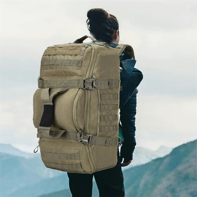 LQARMY Tactical Hiking Backpack for Camping Travel and Mountaineering