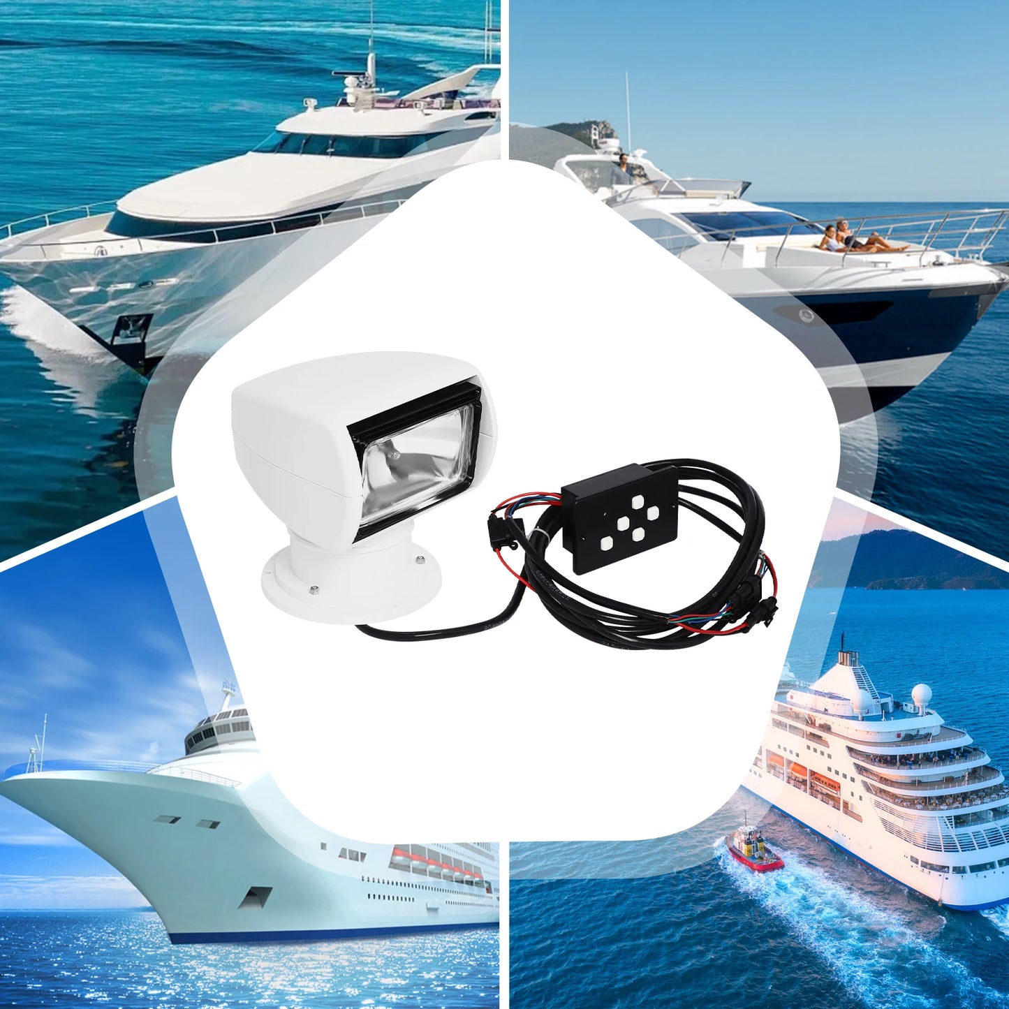 Remote Controlled Waterproof Marine Search Light 100 Watt