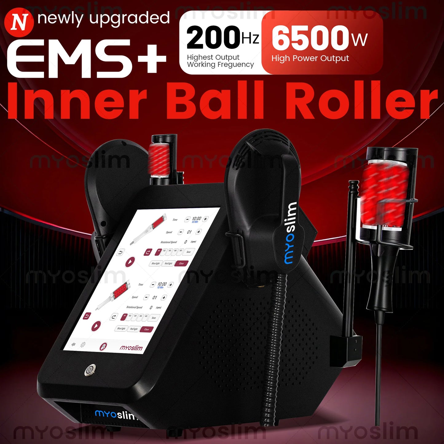 MYOSLIM EMS Vacuum Inner Ball Roller Massager For Body Slimming