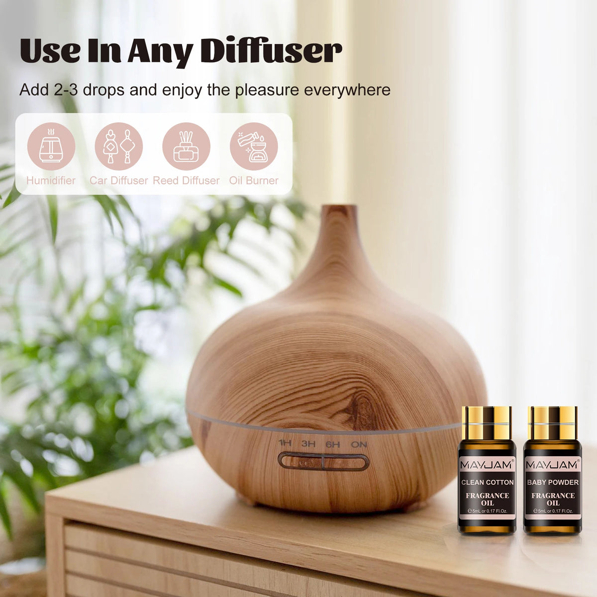 MAYJAM Fragrance Oil Set for Diffusers, Candle and Soap Making