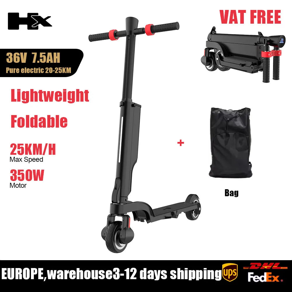 Huanci X6 350W Foldable Electric Scooter With Quick Charge