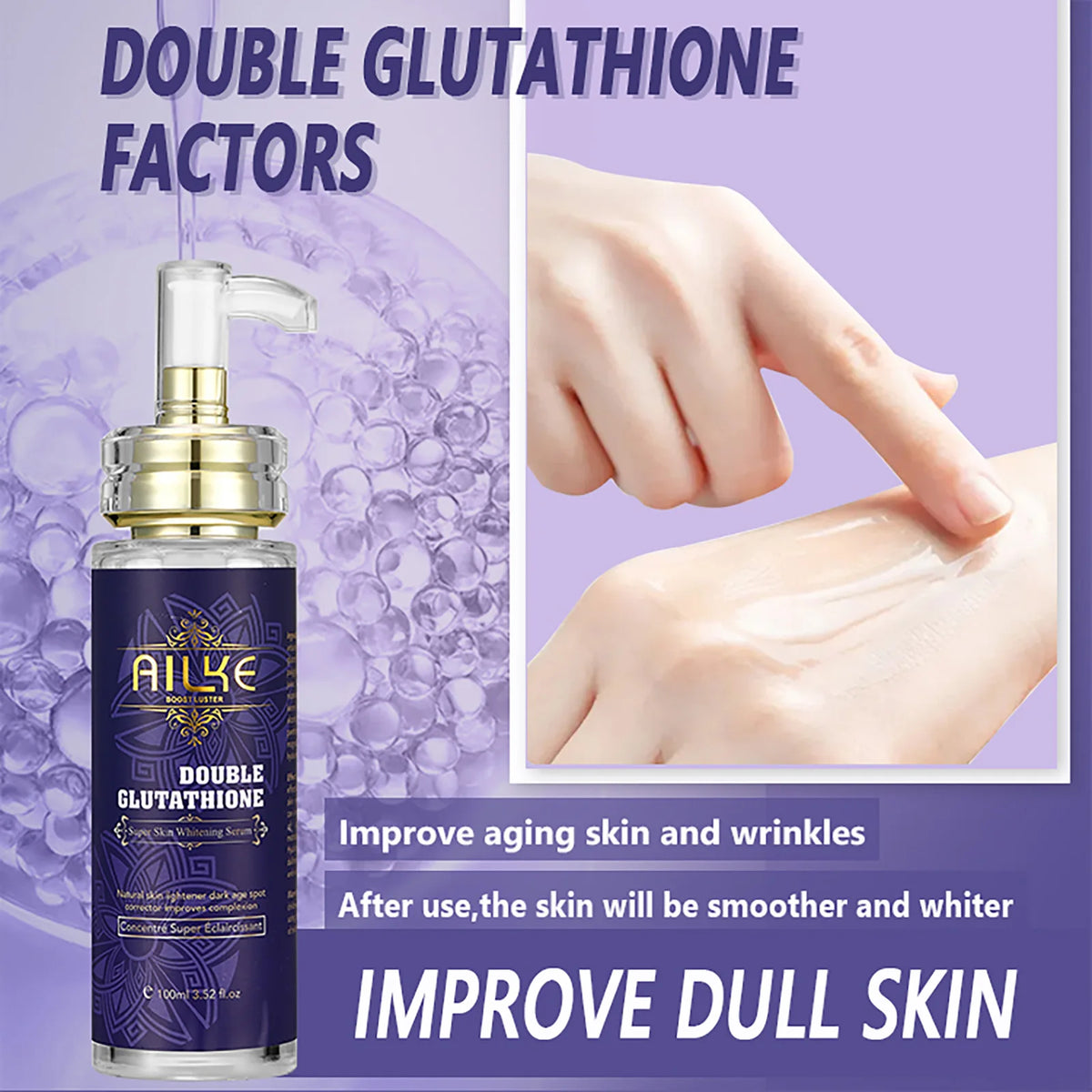 Ailke Double Glutathione Whitening Serum For Dark Spots