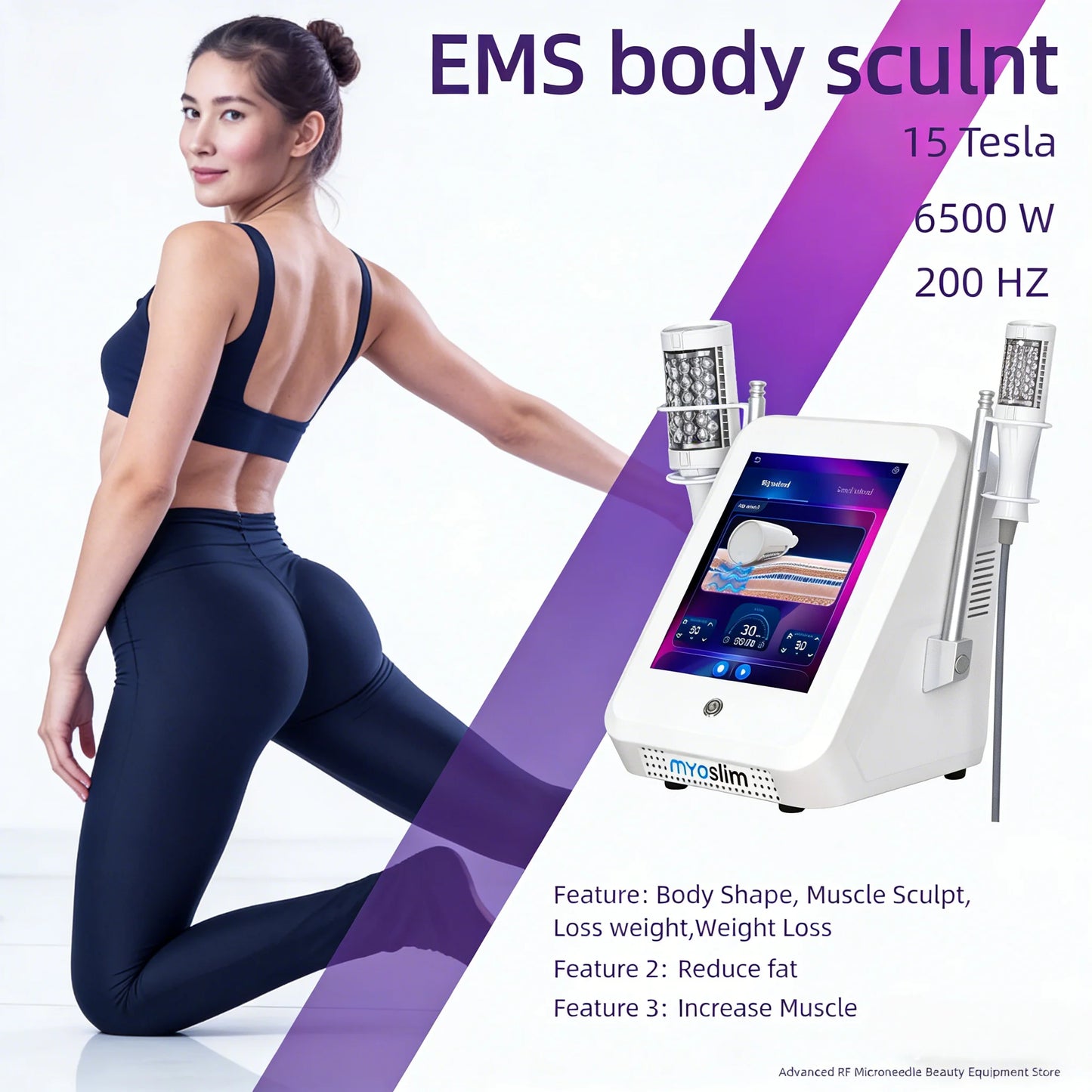 TAIXL Myoslim EMS Vacuum Inner Ball Roller For Body Slimming