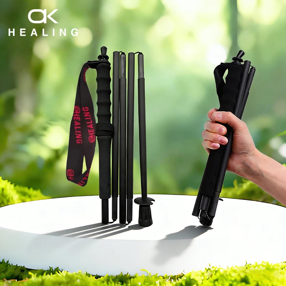 OKHEALING Trekking Poles Carbon Fiber Ultralight 2-Piece