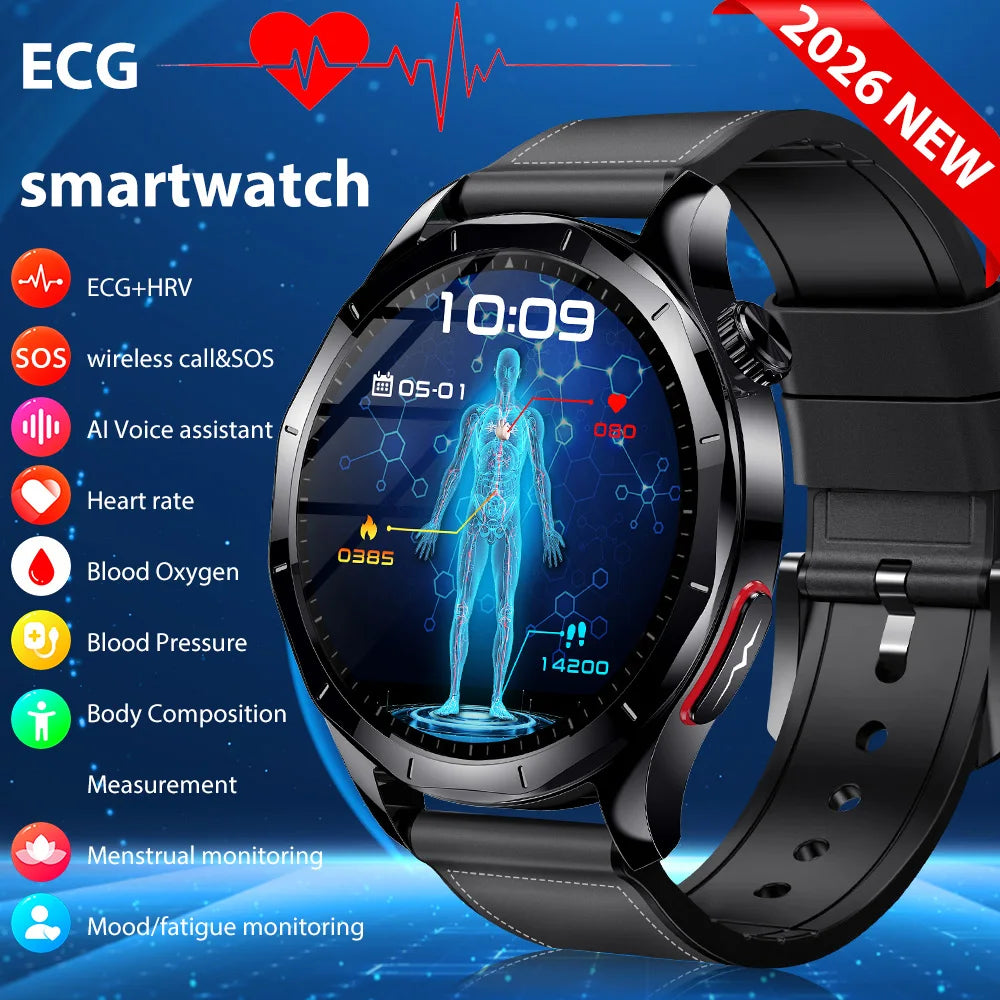 Marsyu ECG PPG Health Smartwatch With Sapphire Display