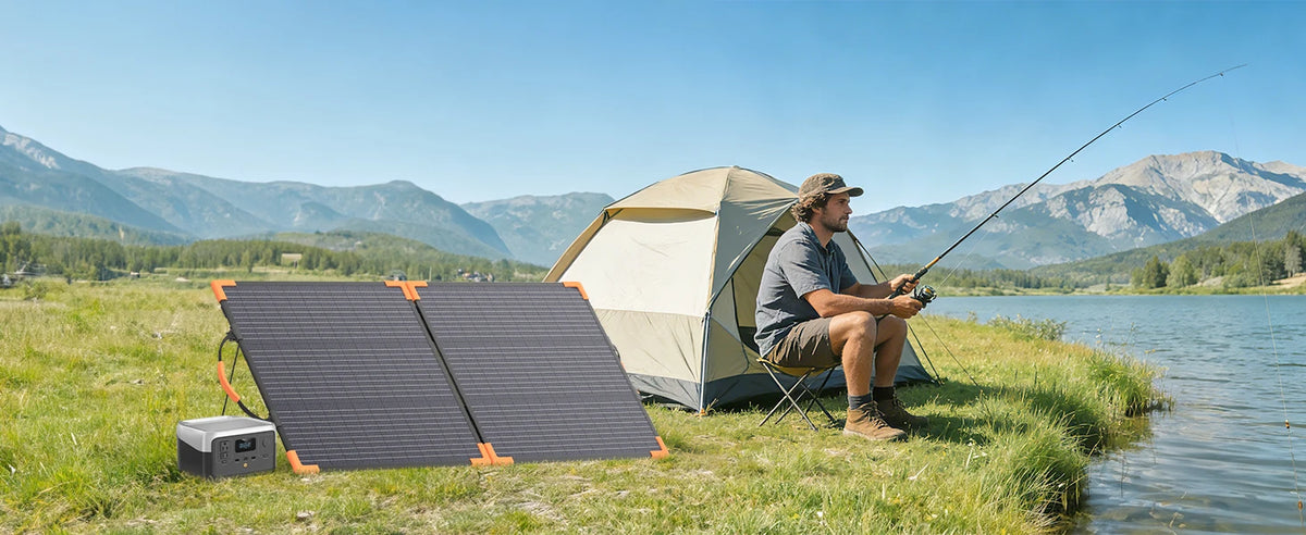 MHPOWOS Foldable Bifacial Monocrystalline Solar Panel