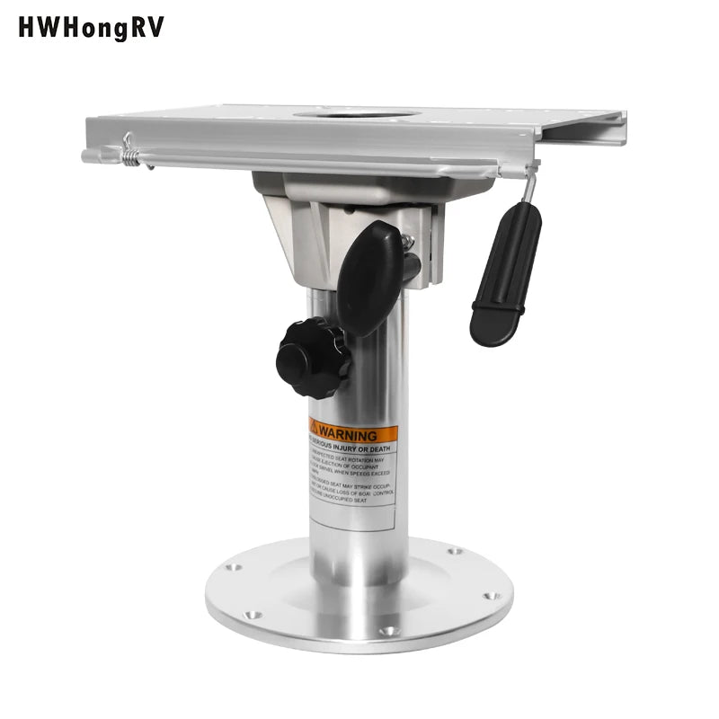 Aluminum Adjustable Height Locking Boat Seat Pedestal Mount