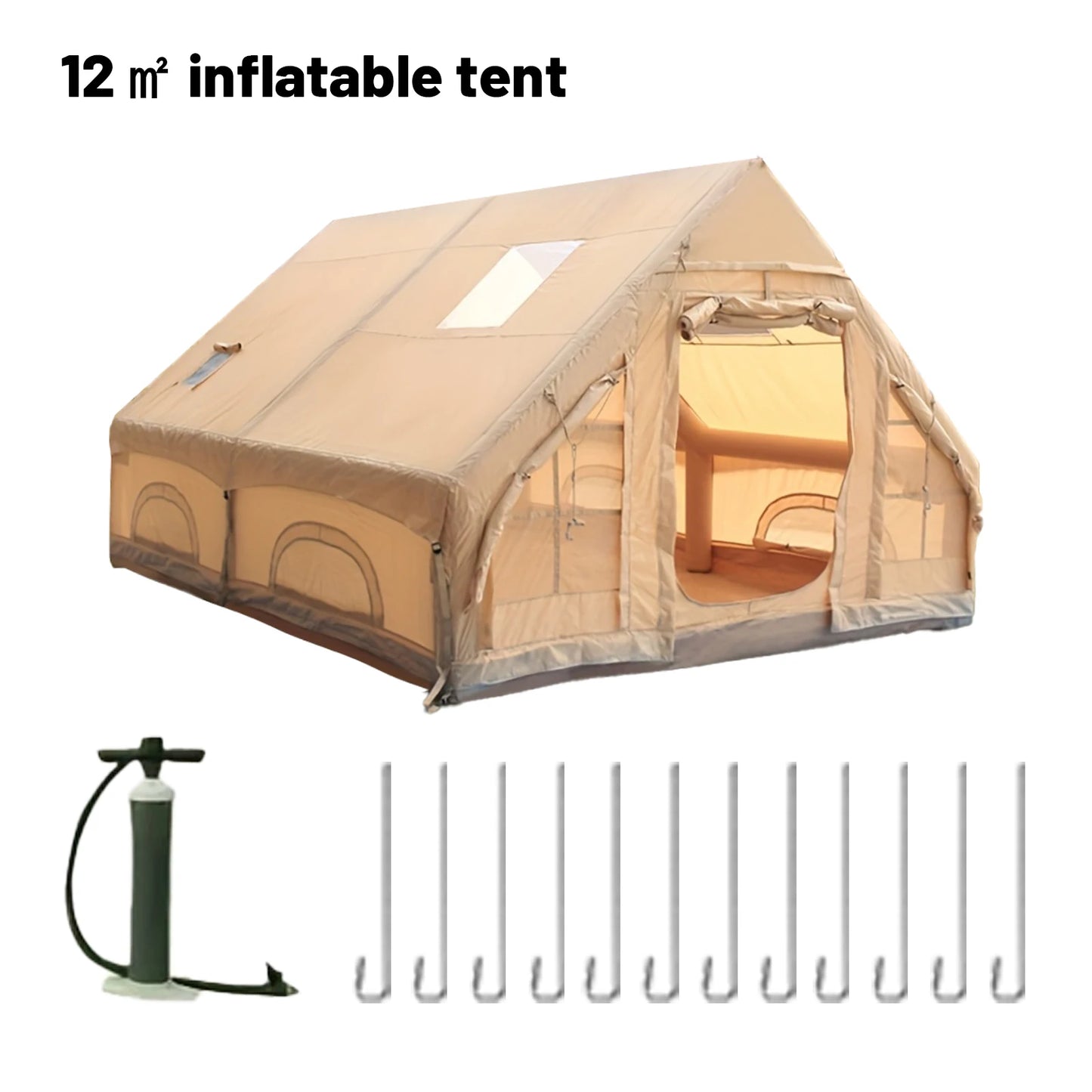 Pakicetus Inflatable Quick Setup Camping Tent 4 Season Waterproof Portable