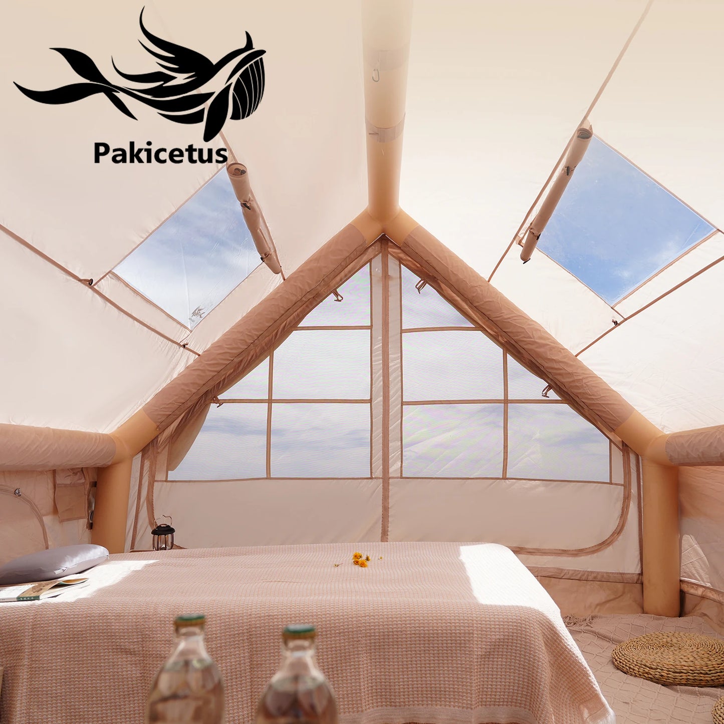 Pakicetus Inflatable Quick Setup Camping Tent 4 Season Waterproof Portable