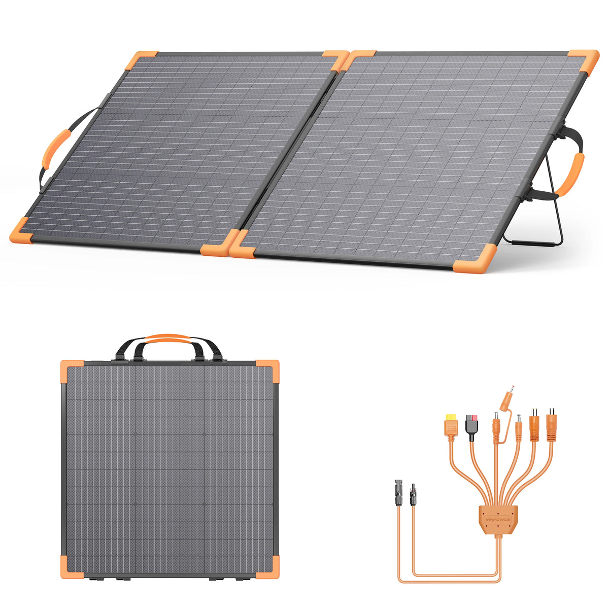 MHPOWOS Foldable Bifacial Monocrystalline Solar Panel