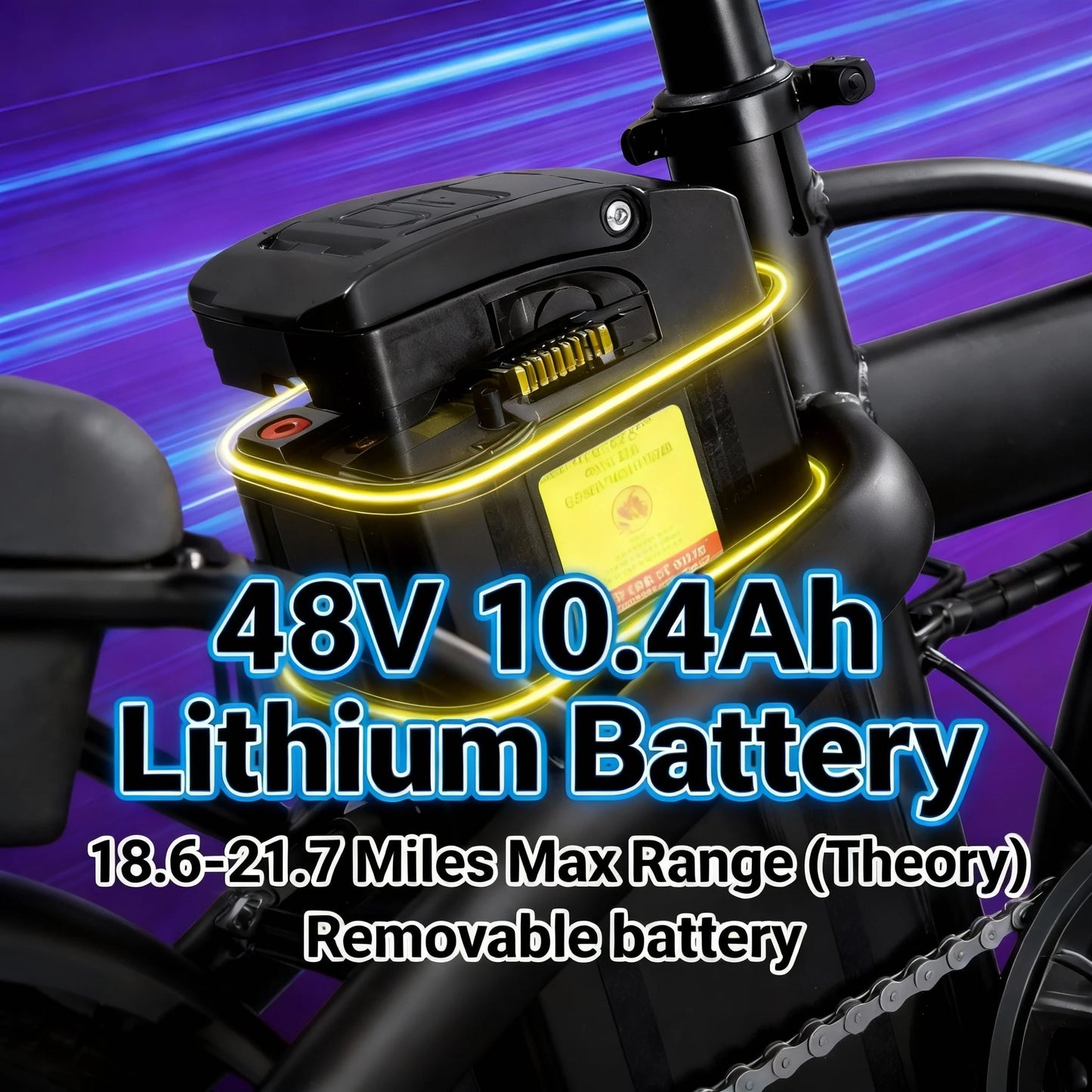 T5 Folding Electric Commuter Bike With 750W Peak Motor