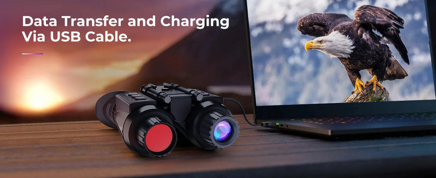 GOYOJO 4K Night Vision Binoculars With 8X Digital Zoom
