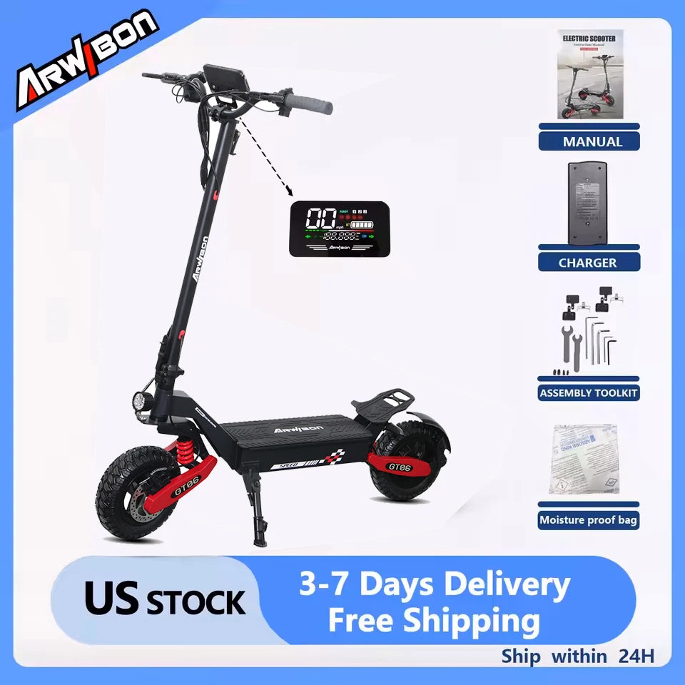Arwibon GT06 Premium Foldable Electric Commuter Scooter