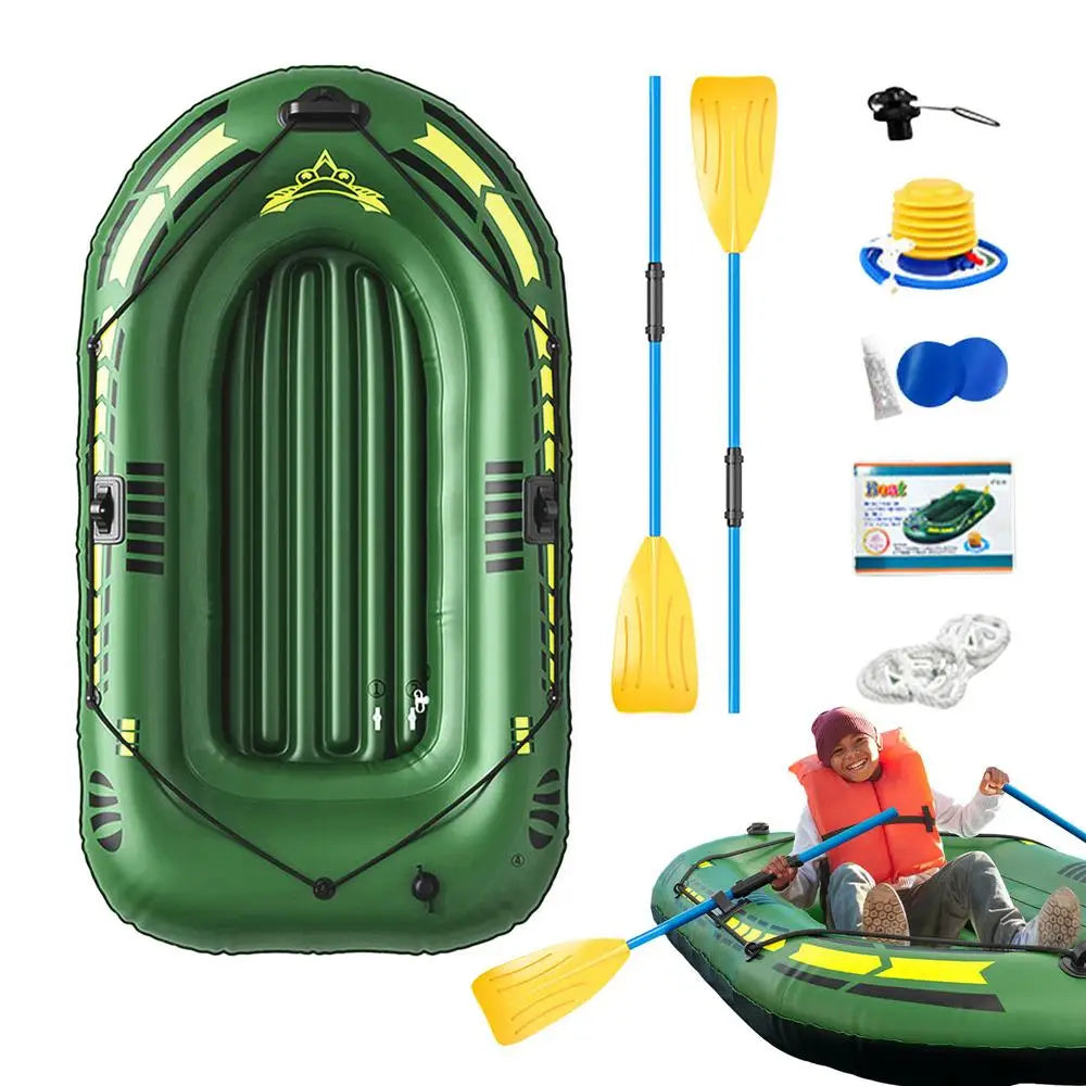 Portable Inflatable Fishing Kayak And Raft With Oars Pump