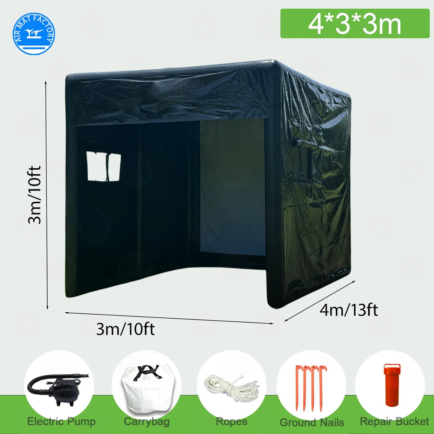 Inflatable Golf Simulator Enclosure With Air Pump And Carry Bag