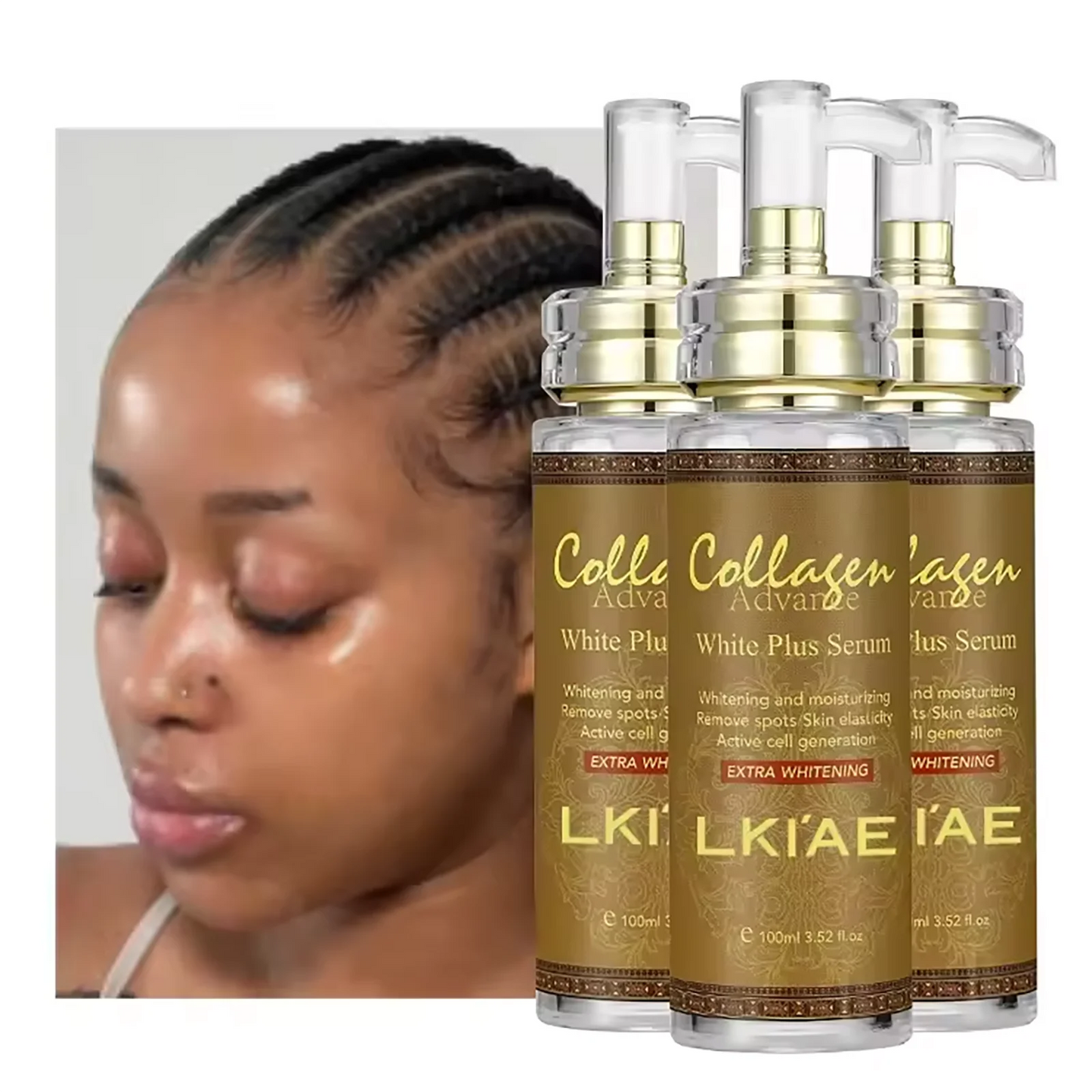 Ailke Organic Collagen Face Serum for Whitening and Moisturizing