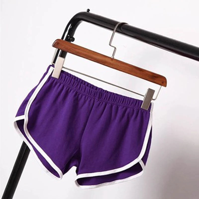 Women Gym Yoga Shorts For Running And Training Polyester