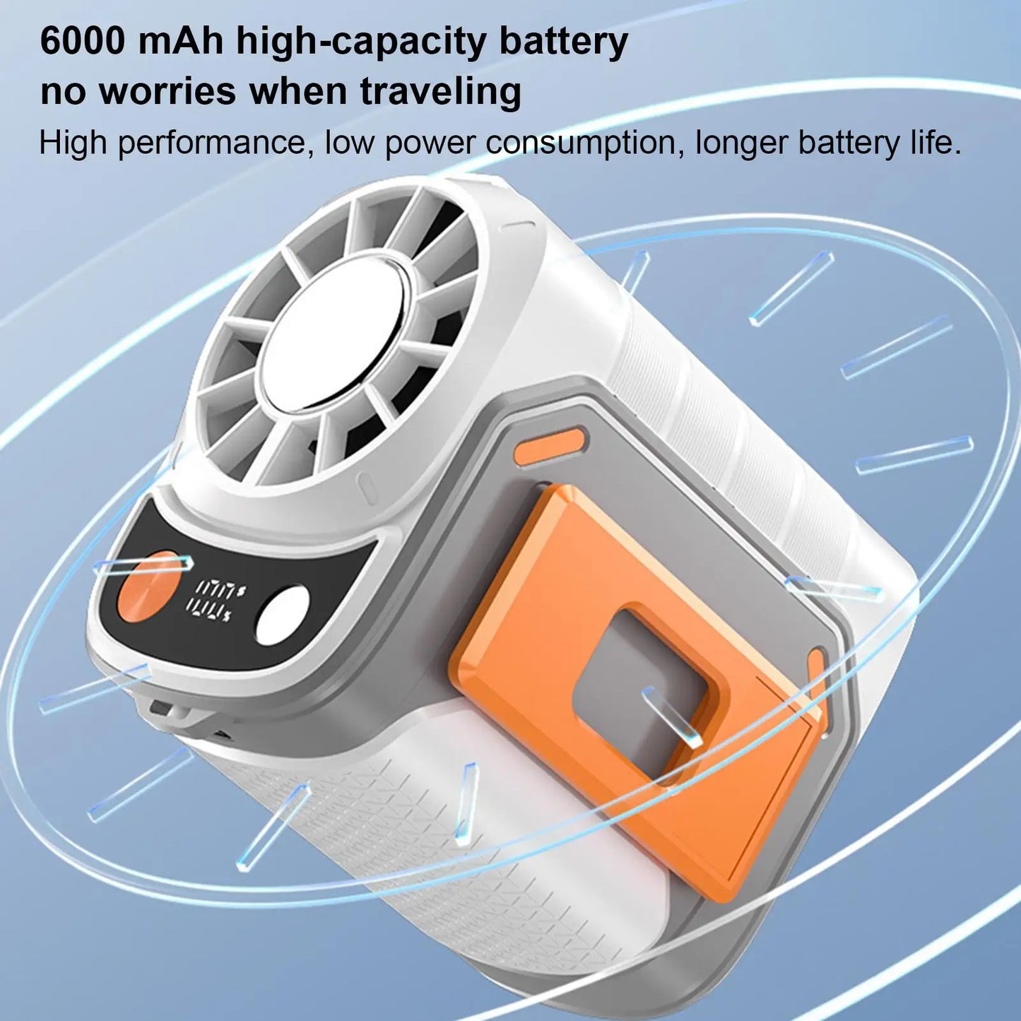 Portable Waist Fan Wearable Body Fan For Festivals And Travel