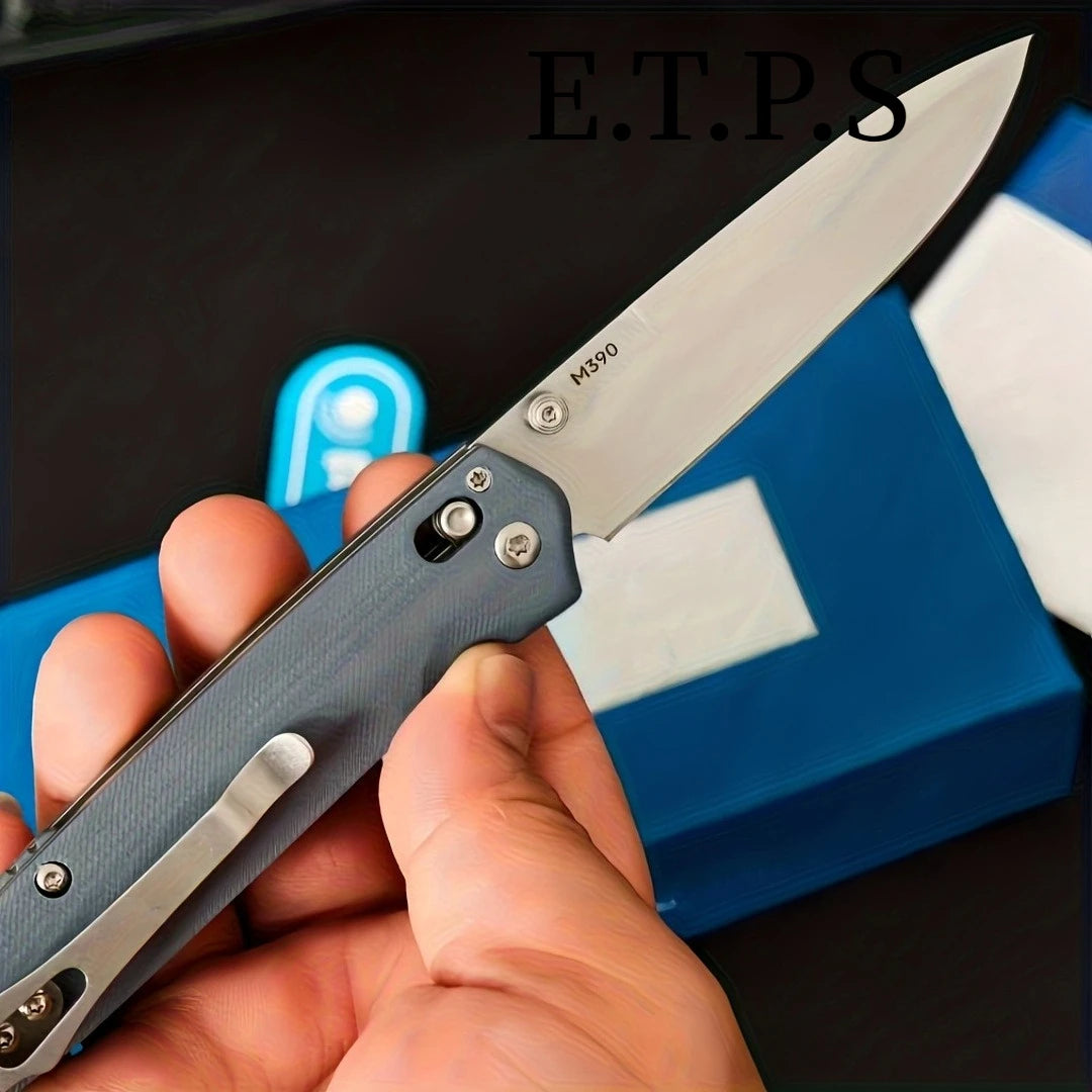 DIY M390 Steel G10 Folding Knife With Self Locking Clip