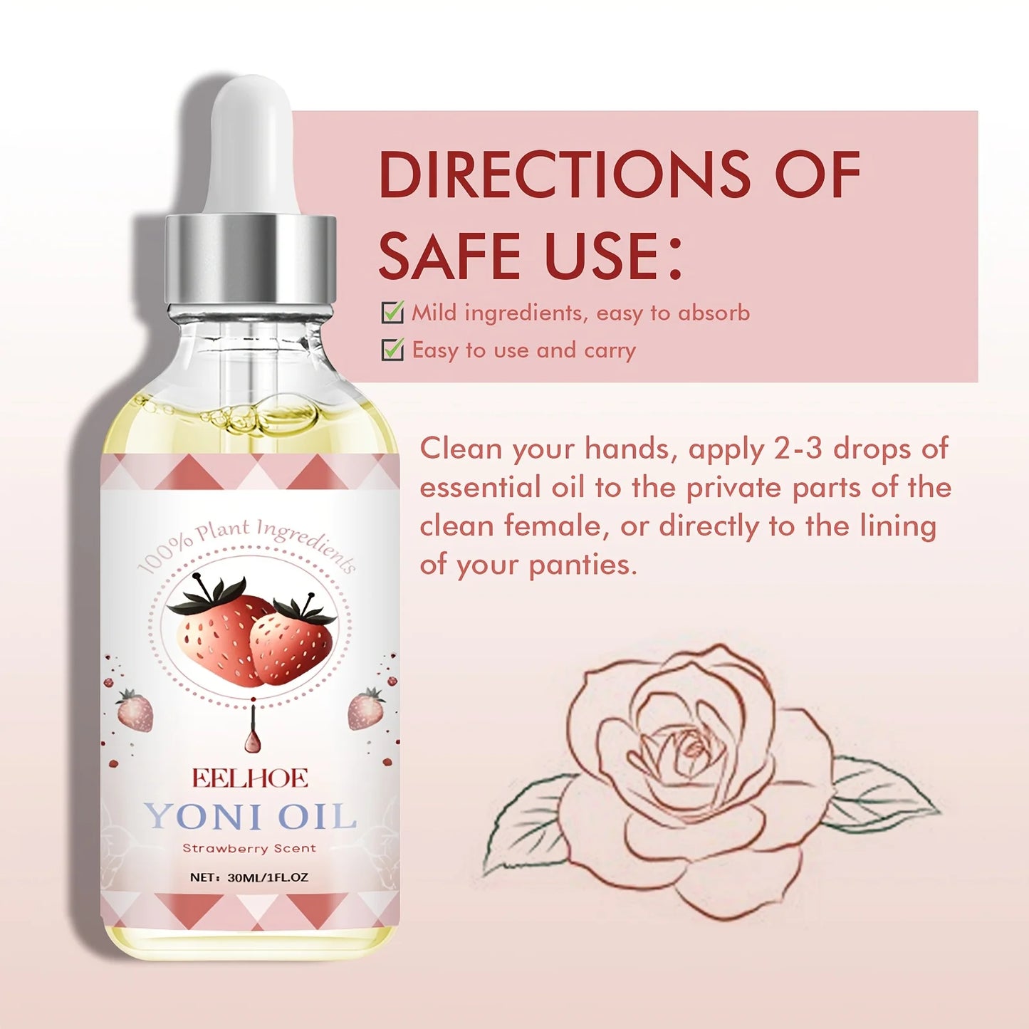 EELHOE Women's Intimate Care Essential Oil Set Odor Itching Firming
