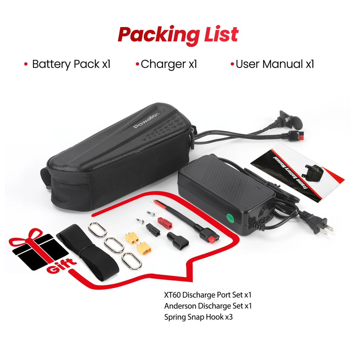Electric Bike Triangle Battery With Waterproof Hard Case
