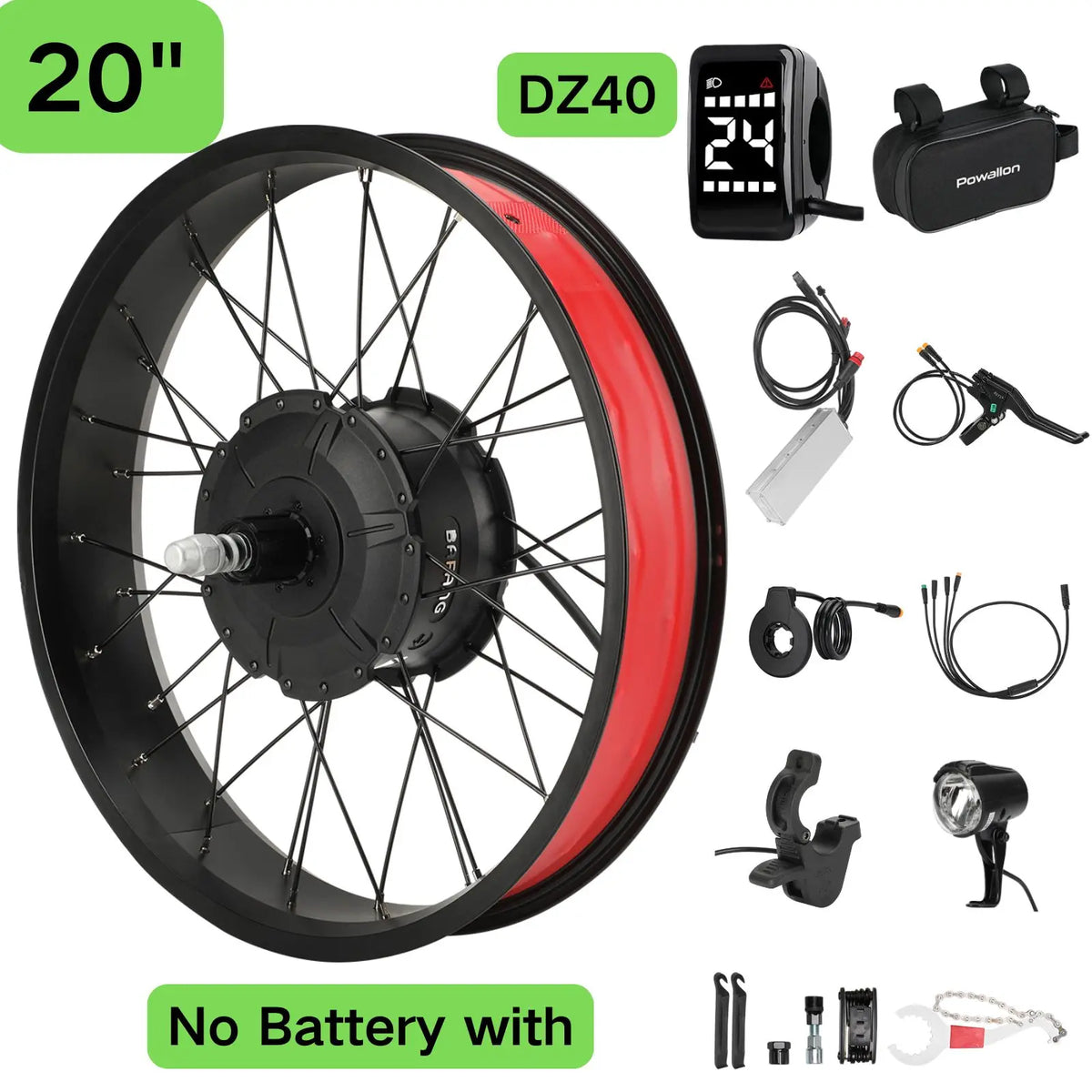 BAFANG 750W Fat Tire Ebike Rear Hub Motor Conversion Kit