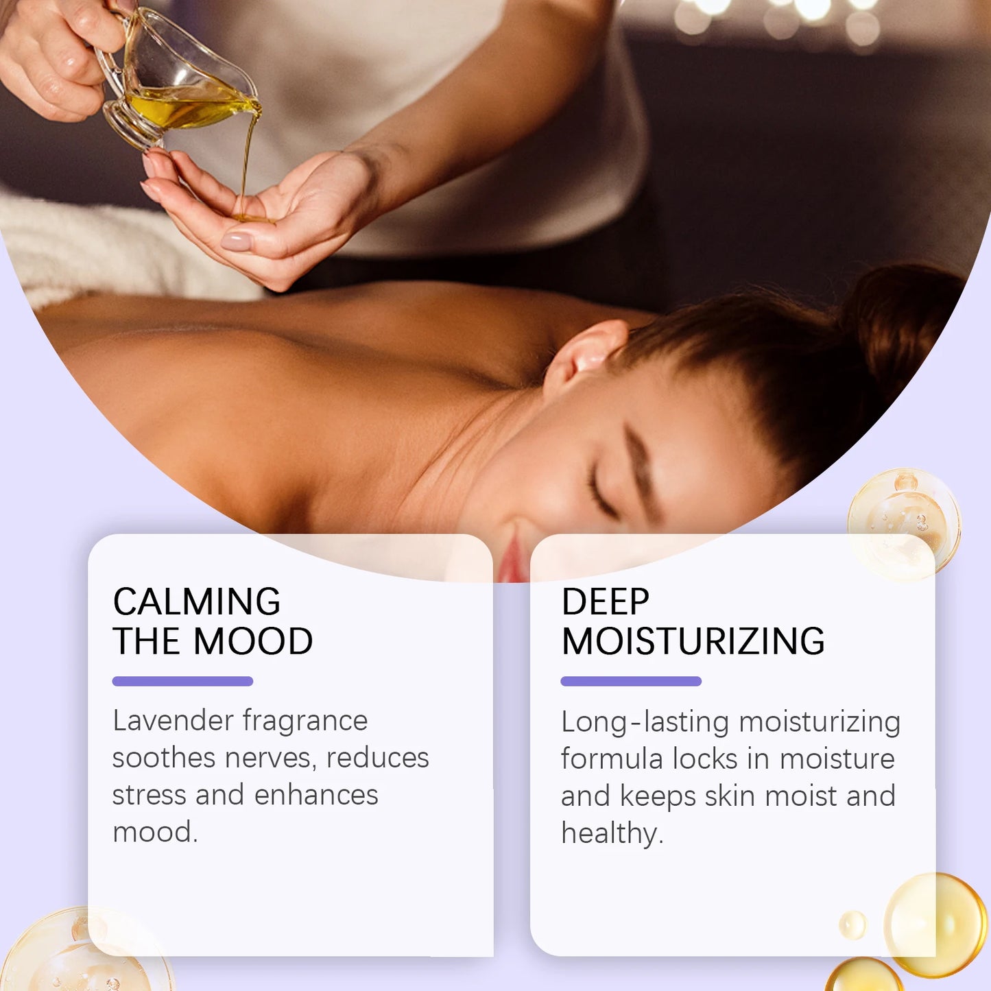 Lavender Essential Oil Massage Oil For Soothing Skin And Relaxation