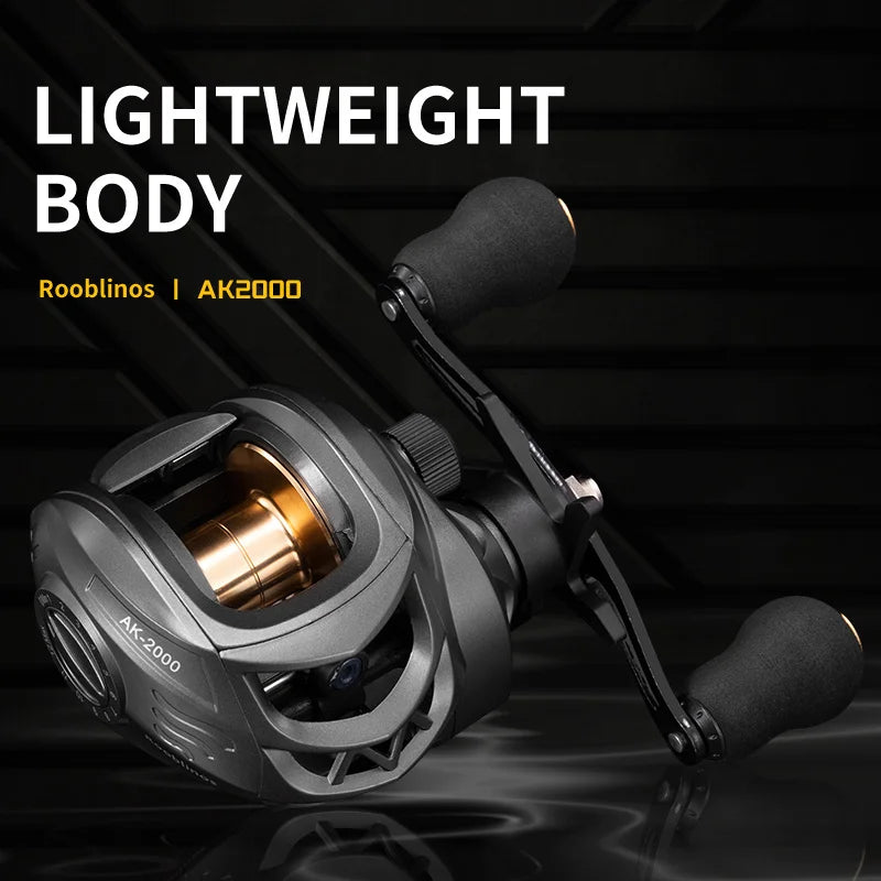 Rooblinos Ak Spinning Fishing Reel Featuring Durable Materials For Angling