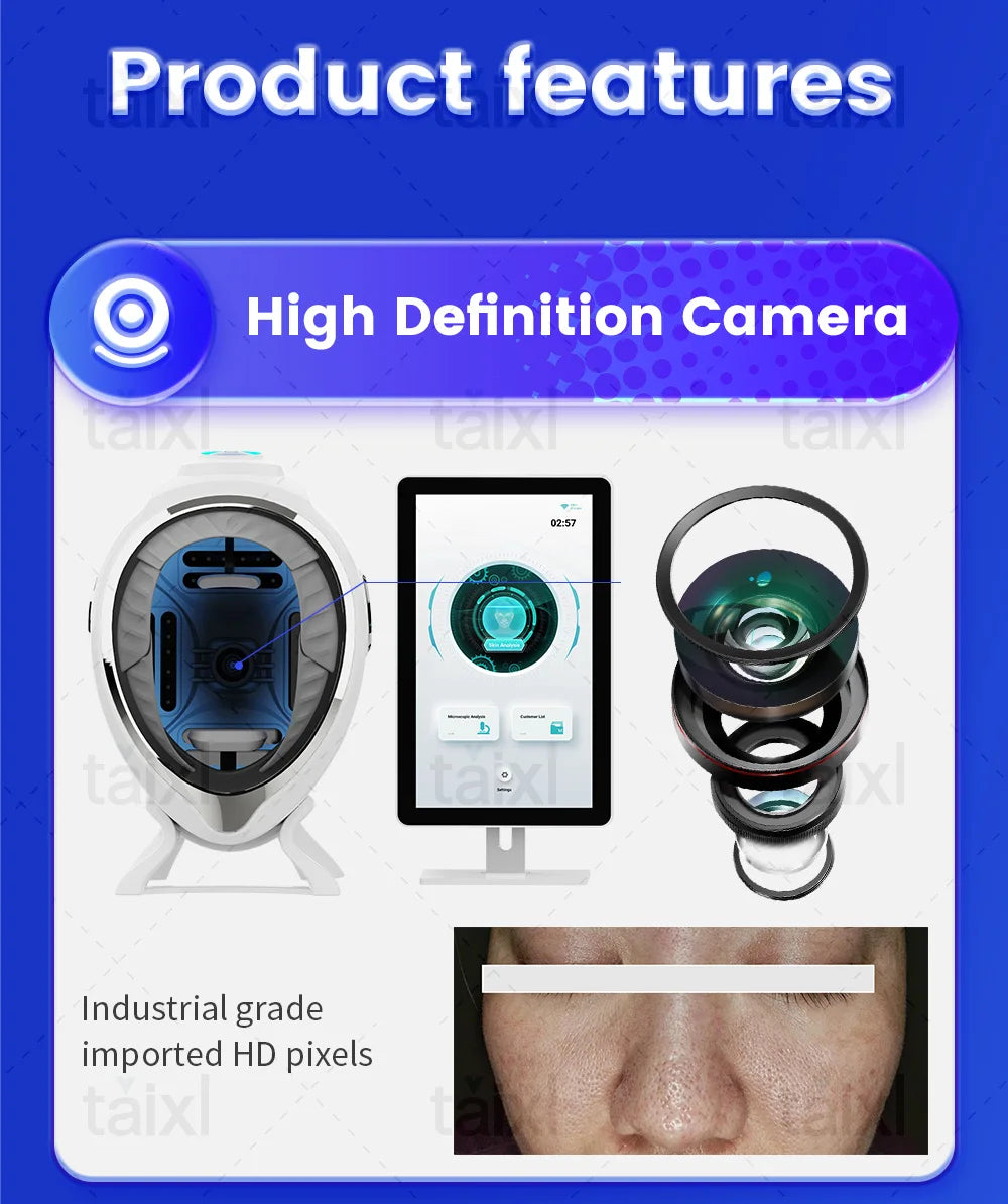 AI Skin Analyzer For Beauty Salons With 10 Spectrum Imaging