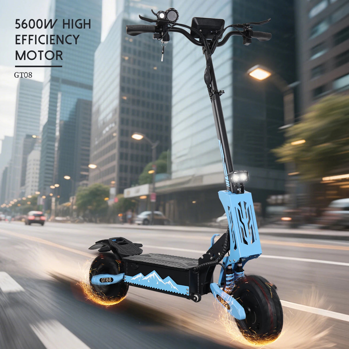 Arwibon Dual Motor Off-Road Electric Scooter with Seat
