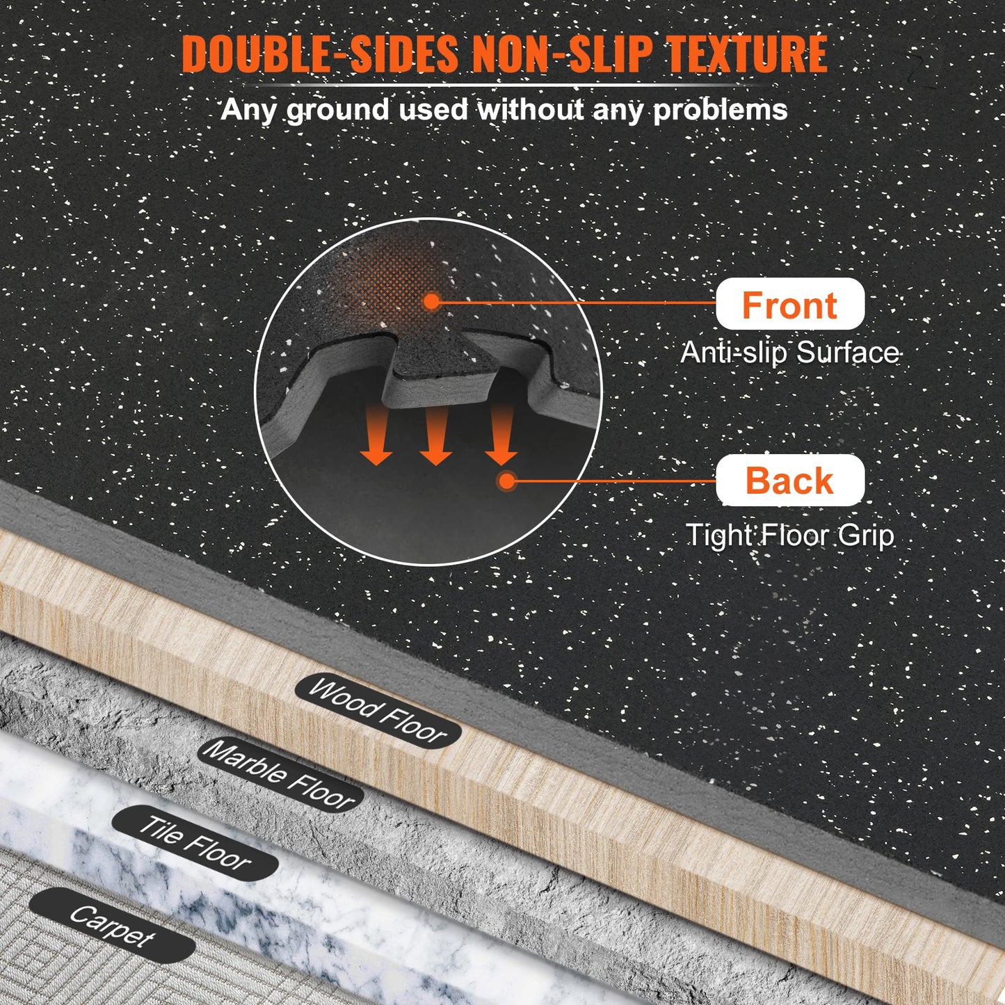 SucceBuy Interlocking EVA Foam Gym Floor Mats Waterproof Exercise Mats